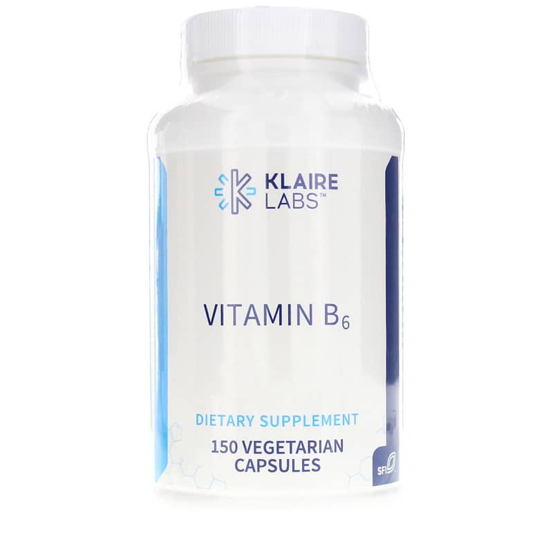 Klaire Labs Vitamin B6 150 Veg Capsules