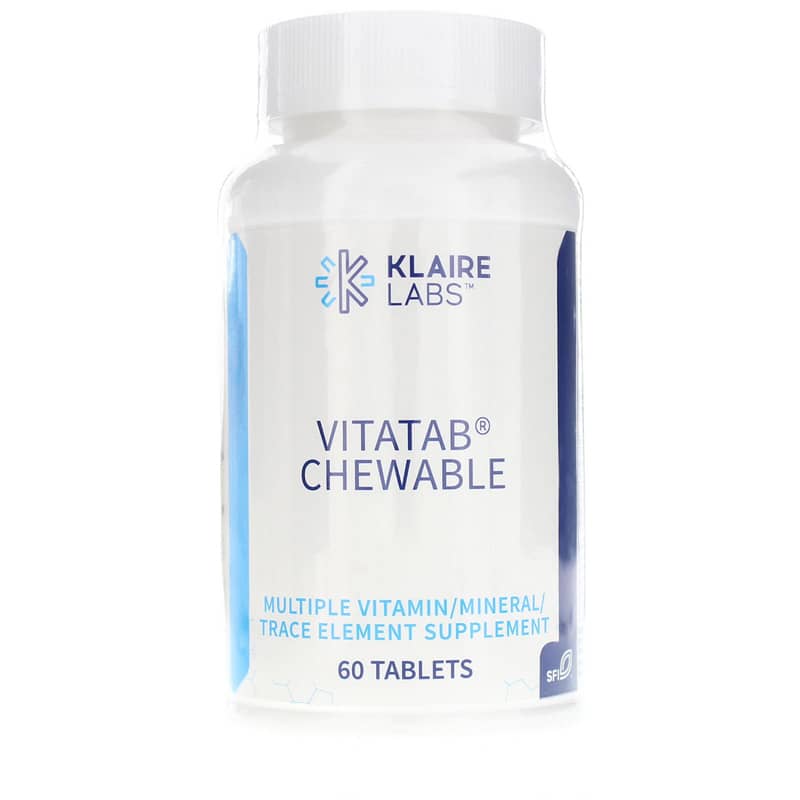 Klaire Labs Vitatab Chewable Multi 60 Tablets