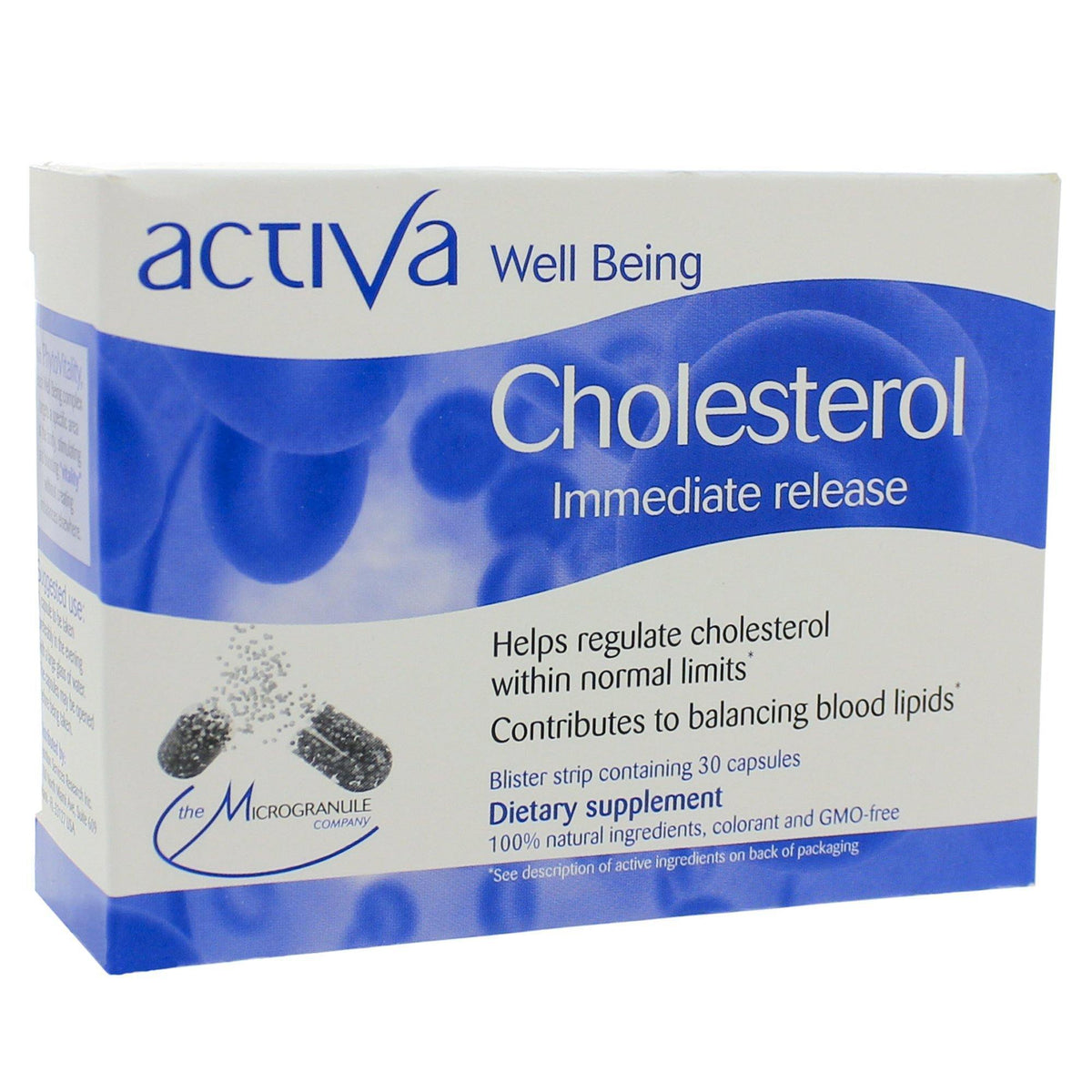 Activa Well-Being Cholesterol Microgranule 30 Capsules - VitaHeals.com