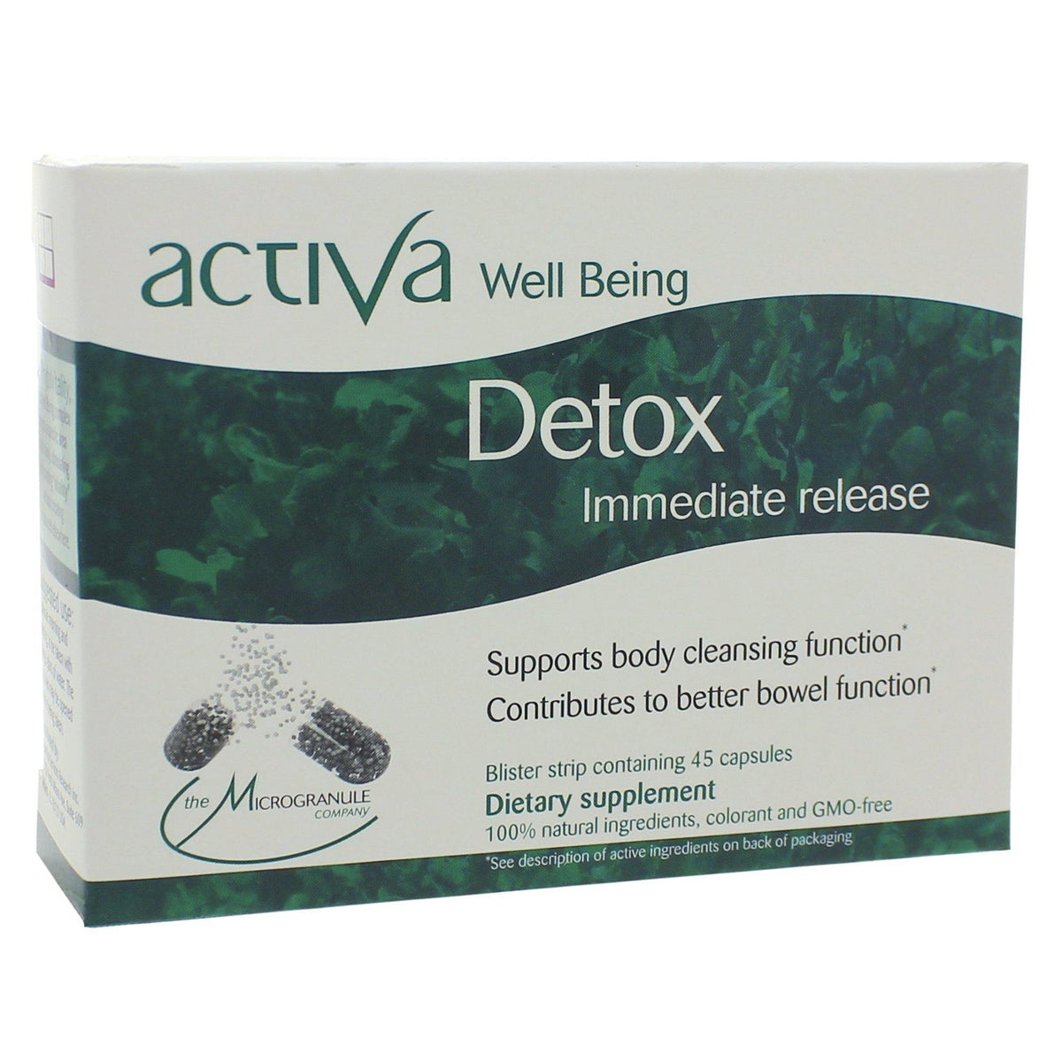 Activa Well-Being Detox Microgranule 45 Capsules - VitaHeals.com