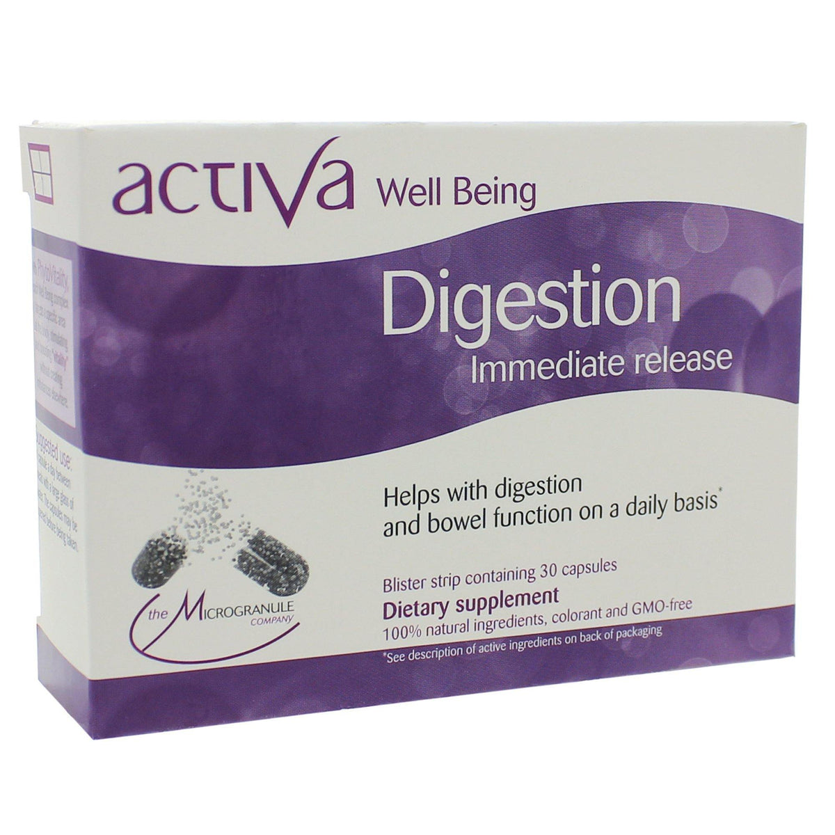 Activa Well-Being Digestion Microgranule 30 Capsules - VitaHeals.com