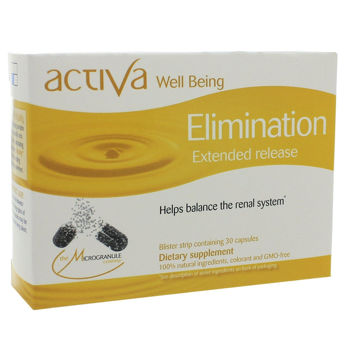 Activa Well-Being Elimination Microgranule 30 Capsules - VitaHeals.com