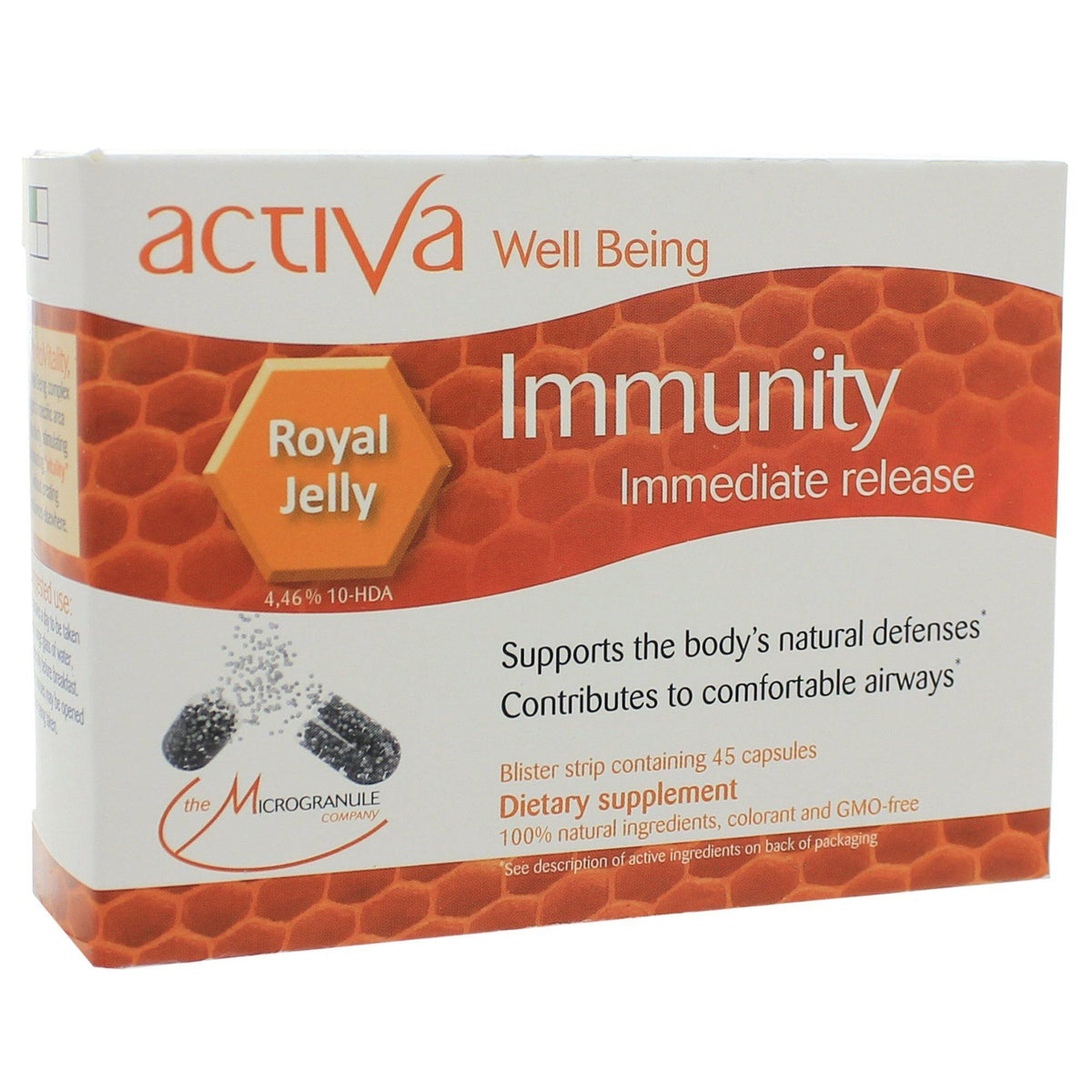 Activa Well-Being Immunity Microgranule 45 Capsules - VitaHeals.com