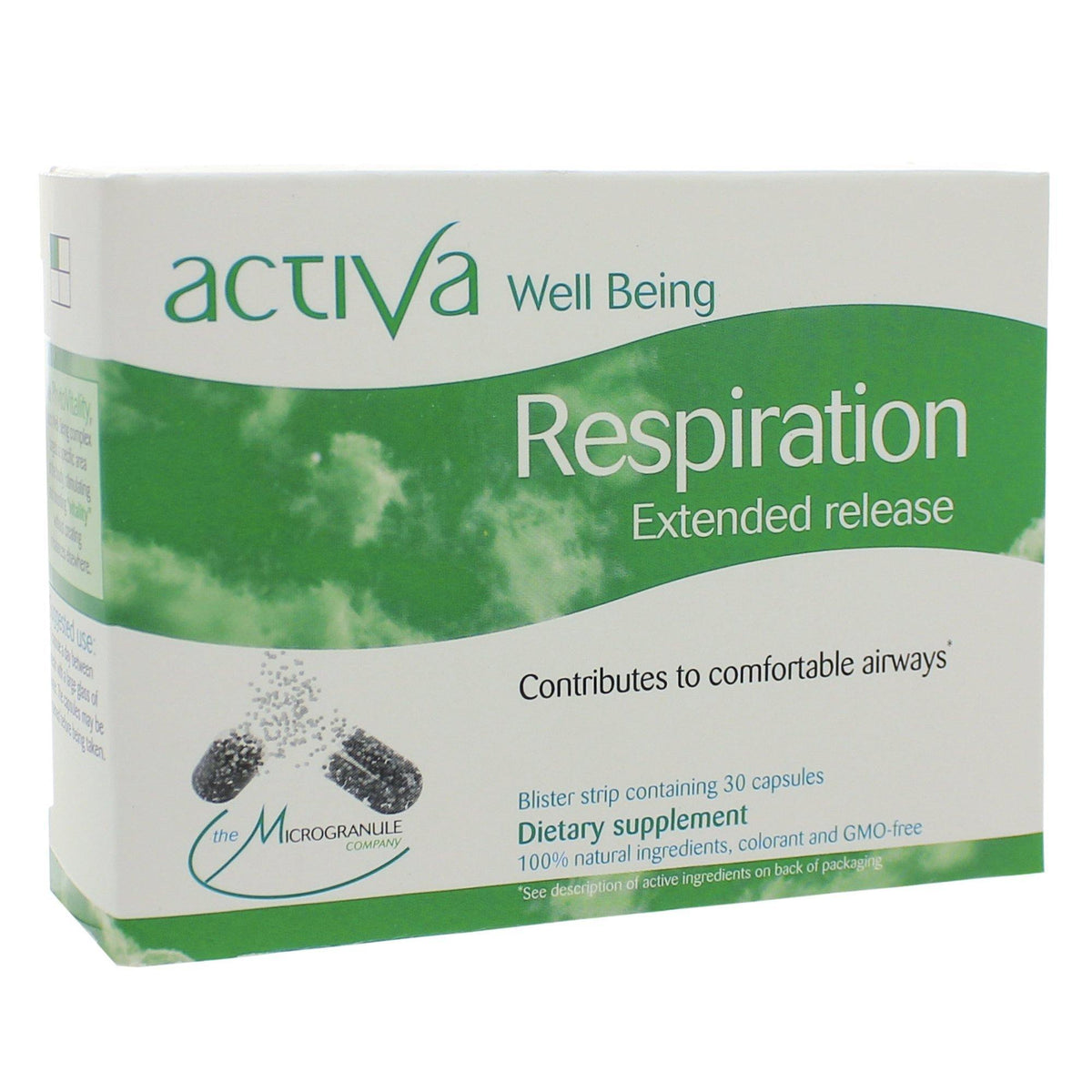 Activa Well-Being Respiration Microgranule 30 Capsules - VitaHeals.com