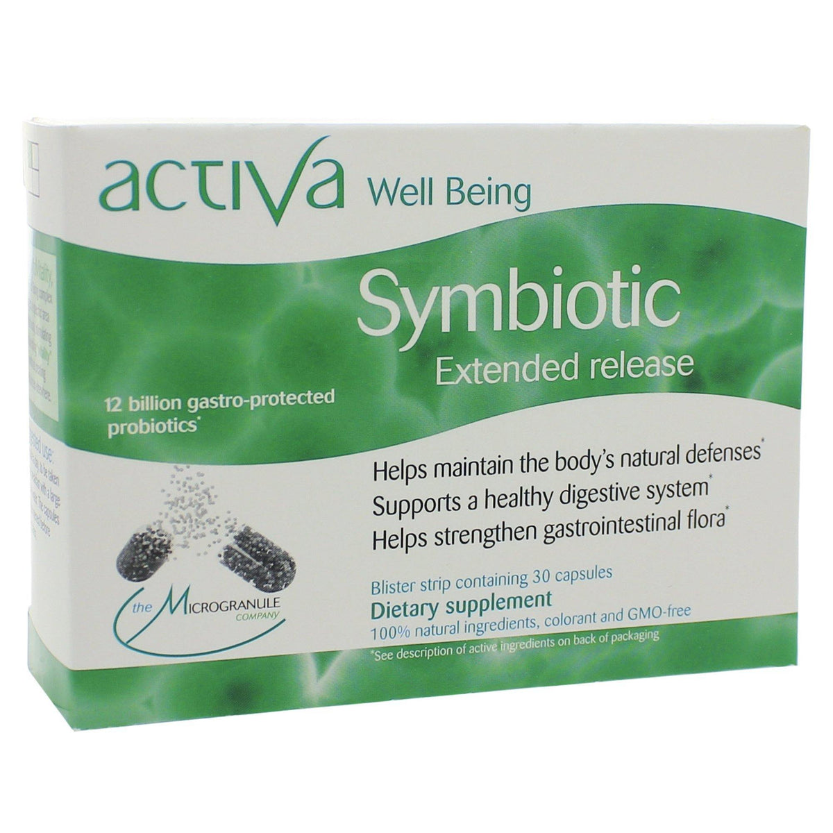 Activa Well-Being Symbiotic Microgranule 30 Capsules - VitaHeals.com