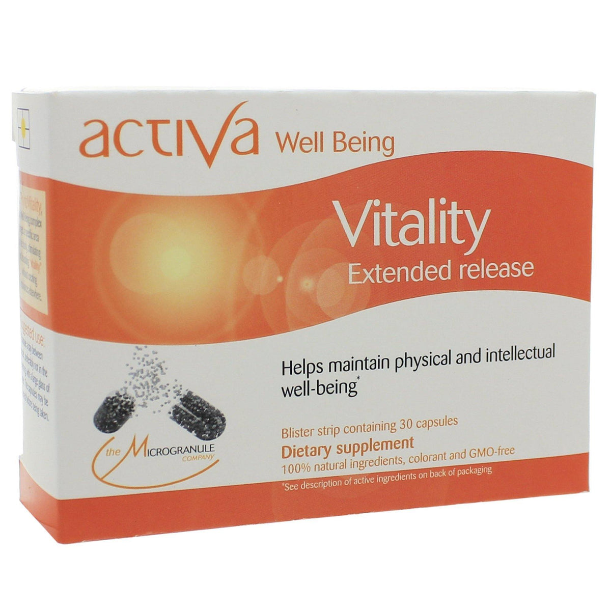 Activa Well-Being Vitality Microgranule 30 Capsules - VitaHeals.com