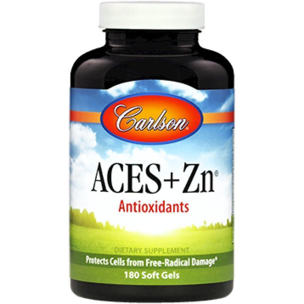 Carlson Labs , ACES + Zn 180 gels - VitaHeals.com