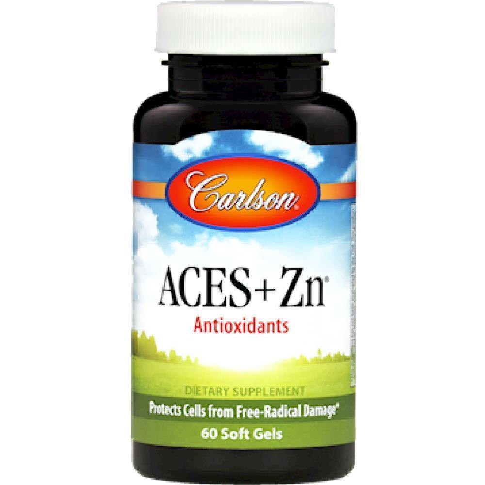 Carlson Labs , ACES + Zn 60 gels - VitaHeals.com