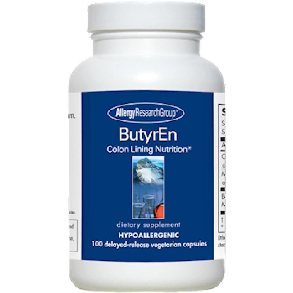 Allergy Research Group , ButyrEn 100 delayed-release Veg Capsules - VitaHeals.com