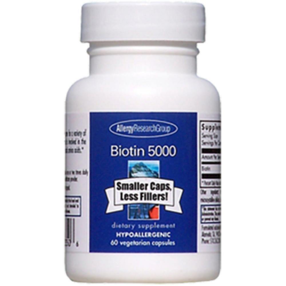 Allergy Research Group , Biotin 5000 mcg 60 Veg Capsules - VitaHeals.com