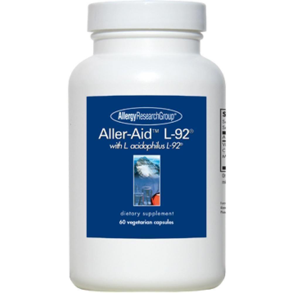 Allergy Research Group , Aller-Aid L-92 60 Veg Capsules 2 Pack - VitaHeals.com