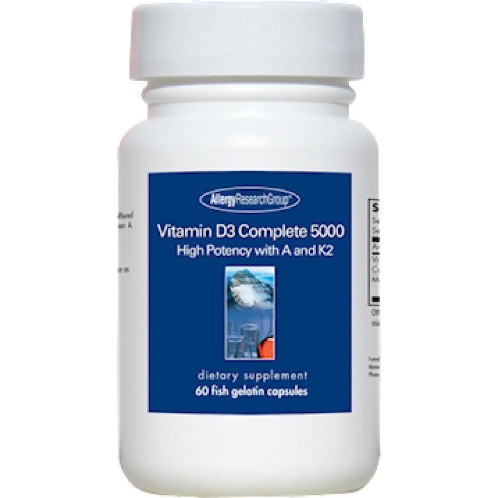 Allergy Research Group , Vitamin D3 Complete 5000 60 gelCapsules - VitaHeals.com