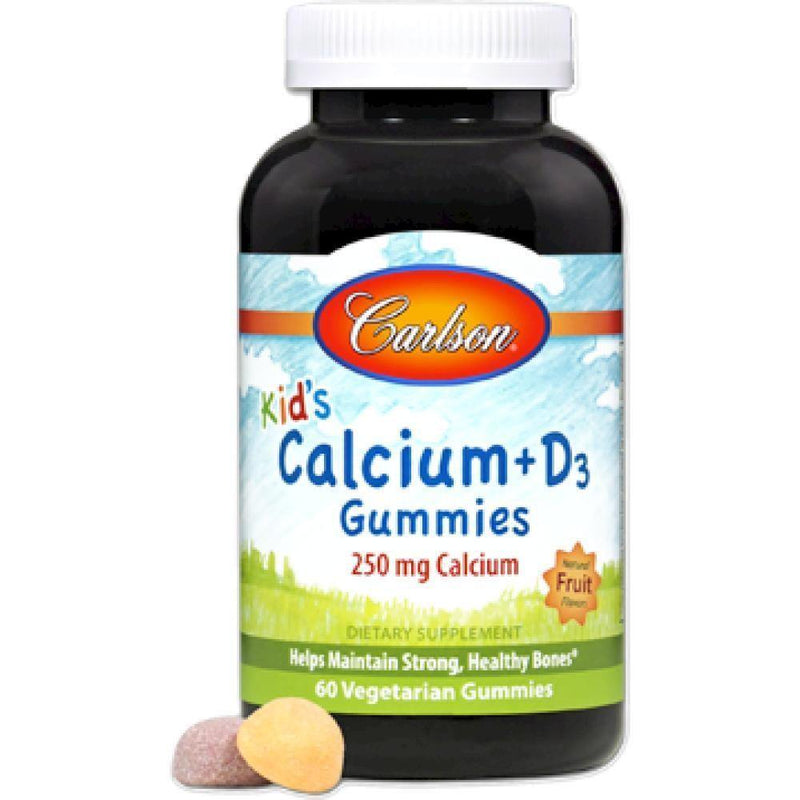 Carlson Labs , Kid's Calcium + D3 60 veg gummies - VitaHeals.com