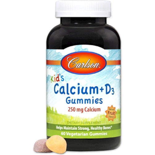 Carlson Labs , Kid's Calcium + D3 60 veg gummies 2 Pack - VitaHeals.com