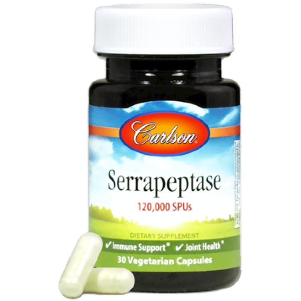Carlson Labs , Serrapeptase 30 Veg Capsules - VitaHeals.com