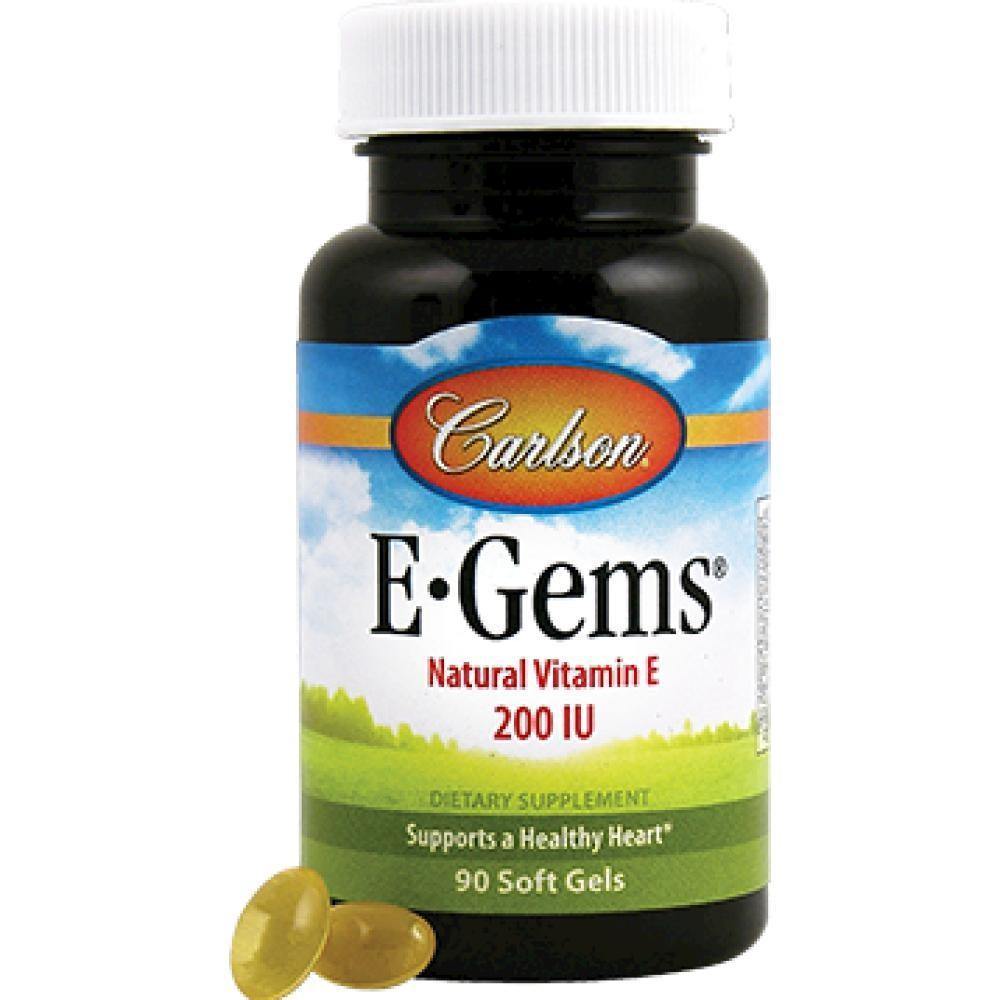 Carlson Labs , E-Gems 200 IU 90 gels - VitaHeals.com