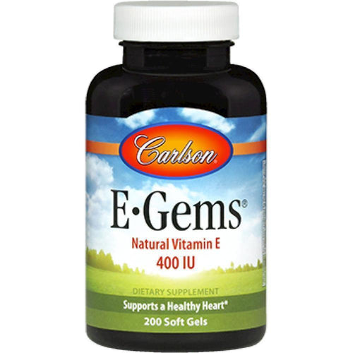 Carlson Labs , E-Gems 400 IU 200 gels - VitaHeals.com