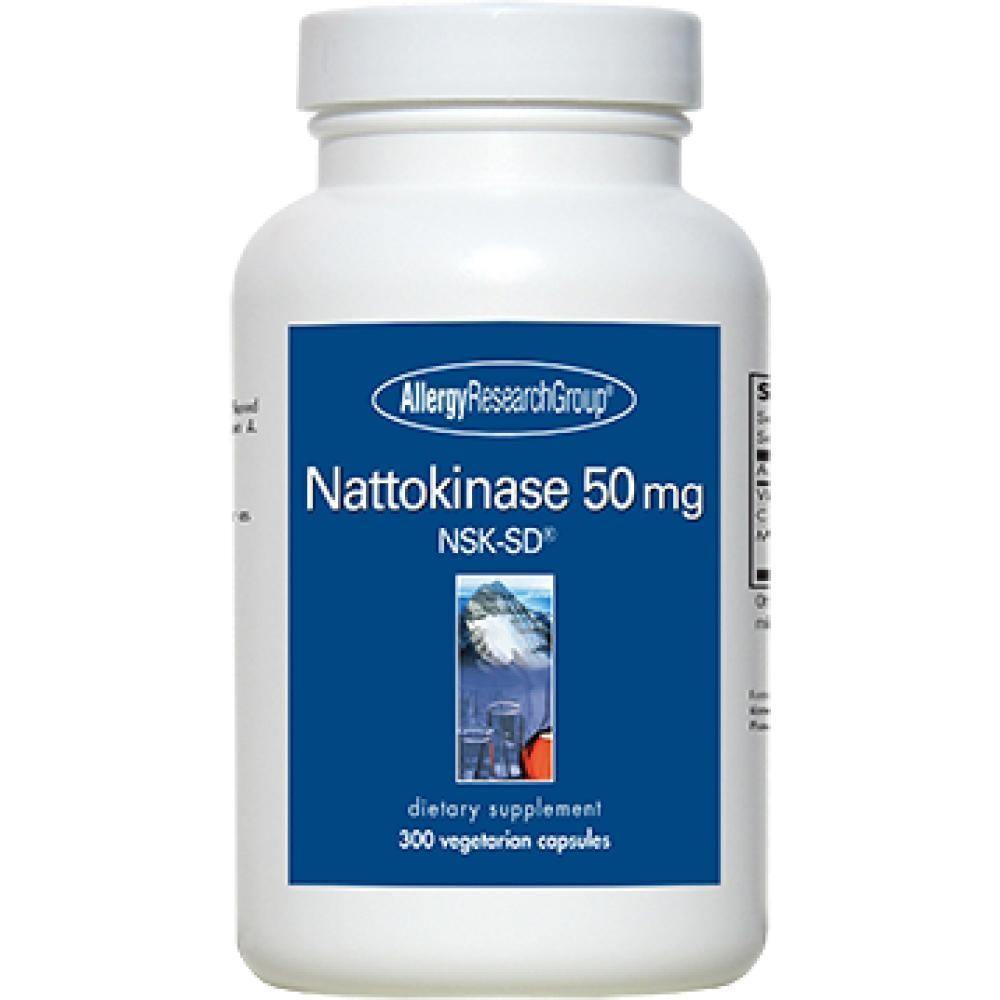 Allergy Research Group , Nattokinase 50 mg 300 Veg Capsules 2 Pack - VitaHeals.com