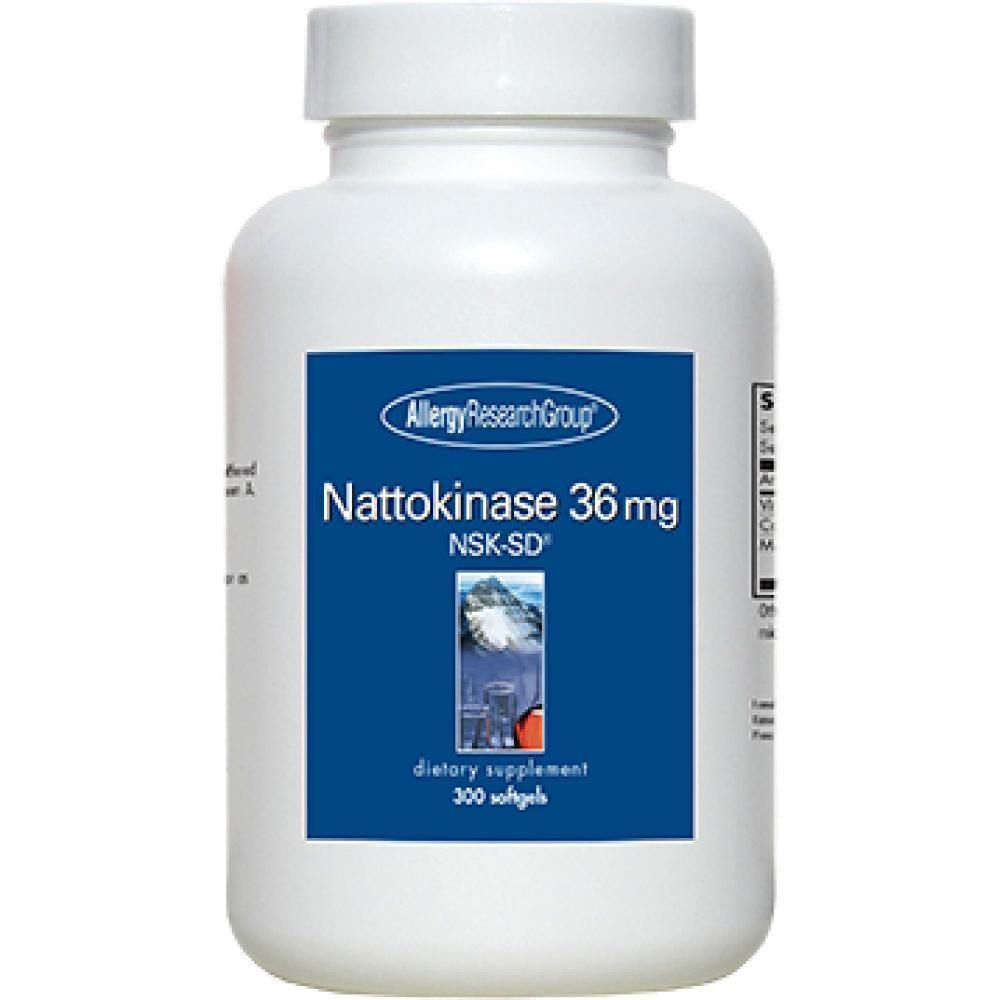 Allergy Research Group , Nattokinase 36 mg 300 softgels 2 Pack - VitaHeals.com