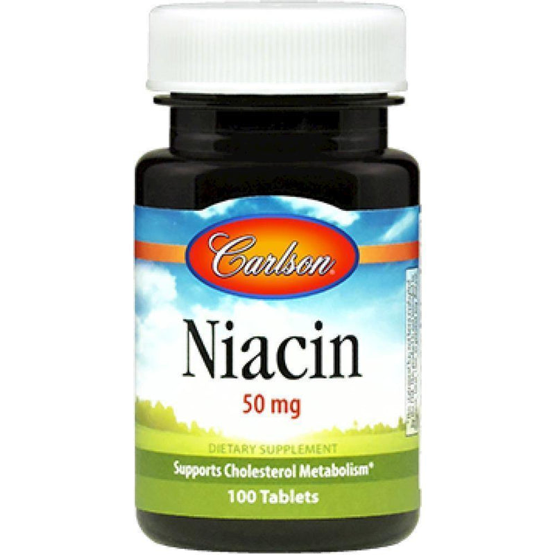 Carlson Labs , Niacin 50 mg 100 Tablets 2 Pack - VitaHeals.com