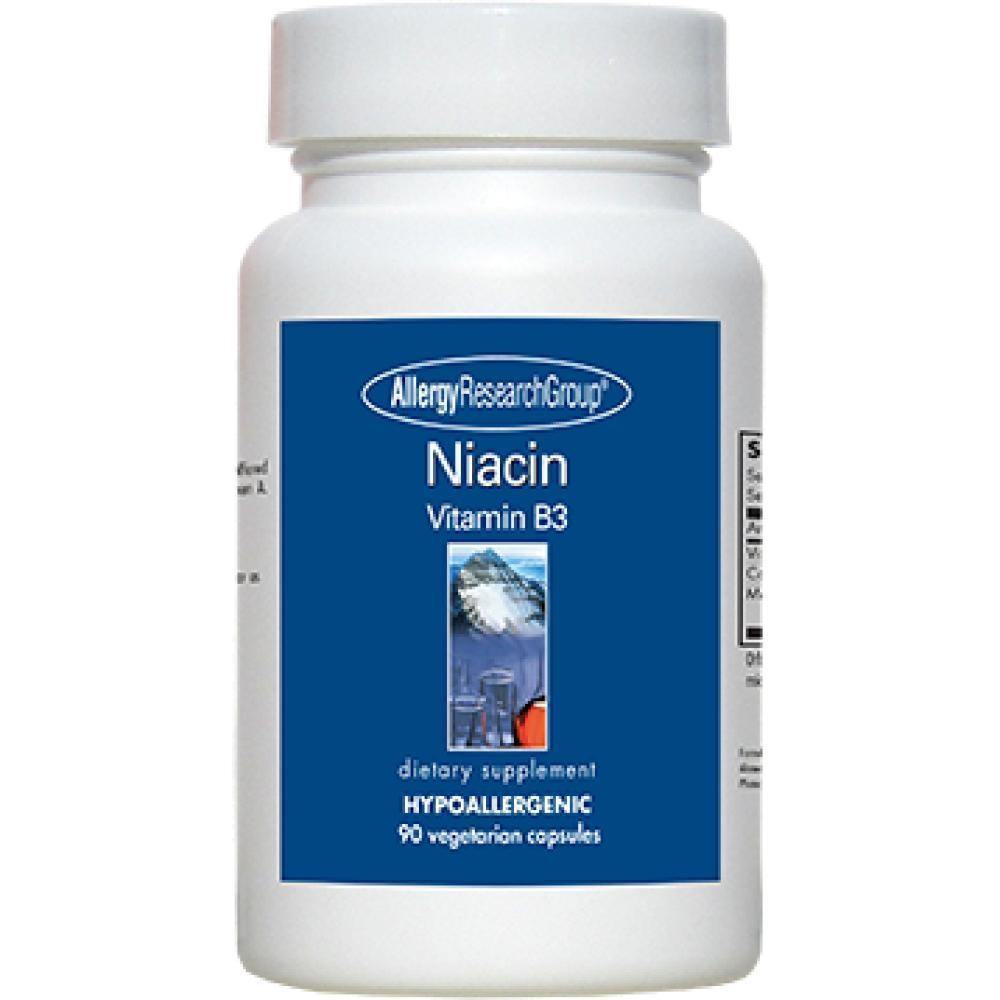Allergy Research Group , Niacin Vitamin B3 250 mg 90 Capsules 2 Pack - VitaHeals.com