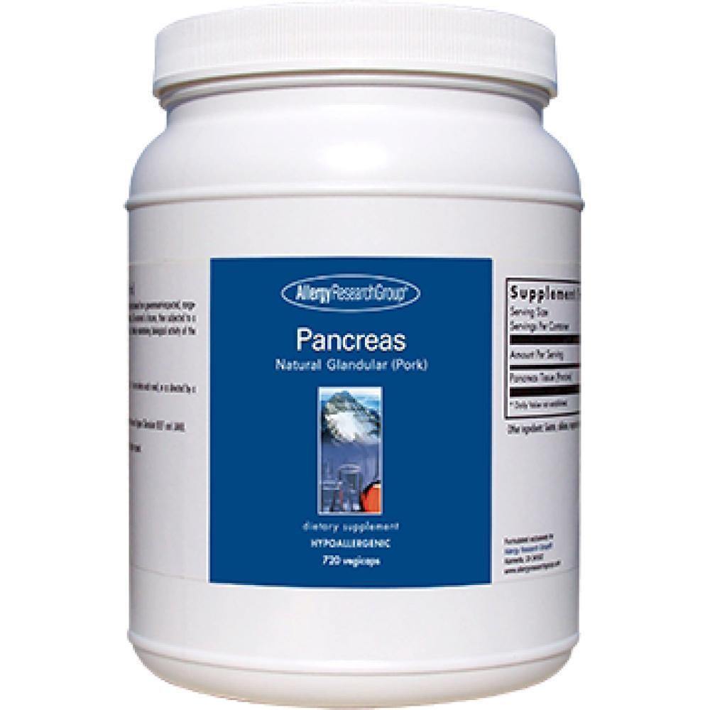 Allergy Research Group , Pancreas Pork 720 Veg Capsules - VitaHeals.com