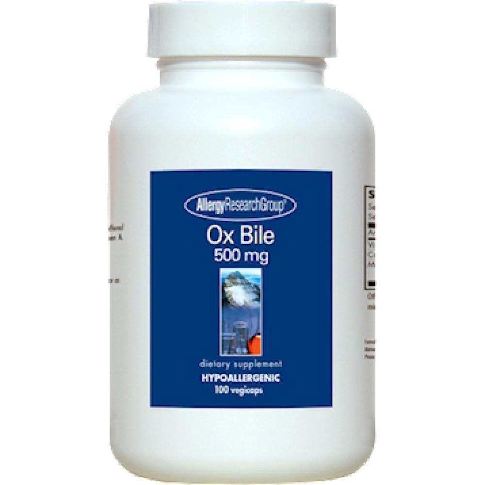 Allergy Research Group , Ox Bile 500 mg 100 Capsules - VitaHeals.com