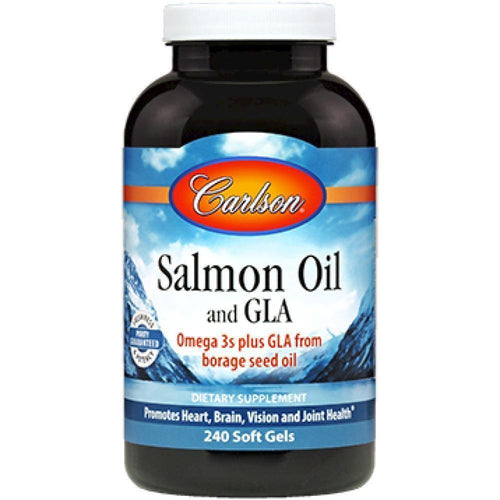 Carlson Labs , Salmon Oil and GLA 240 gels 2 Pack - VitaHeals.com