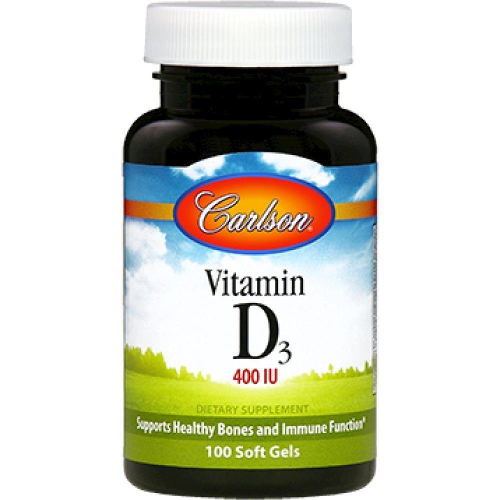 Carlson Labs , Vitamin D 400 IU 100 gels - VitaHeals.com