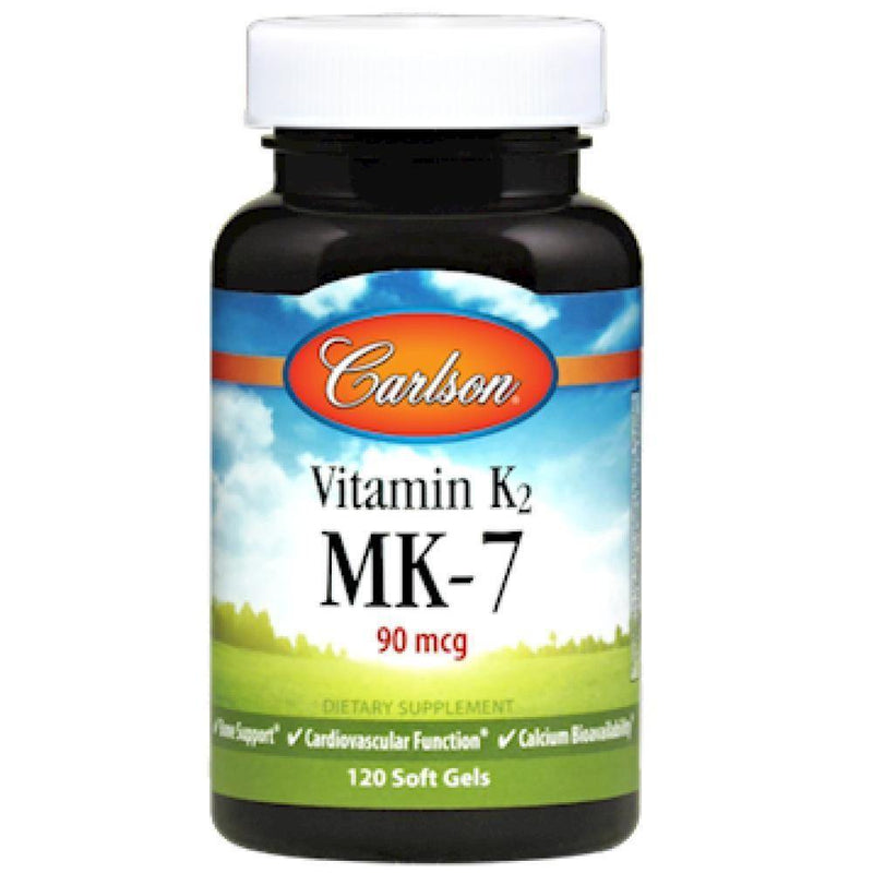 Carlson Labs , Vitamin K2 MK7 120 softgels - VitaHeals.com
