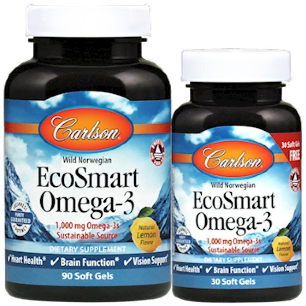 Carlson Labs , EcoSmart 90+30 softgels 2 Pack - VitaHeals.com