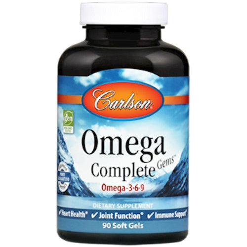 Carlson Labs , Omega Complete Gems 90 softgels 2 Pack - VitaHeals.com