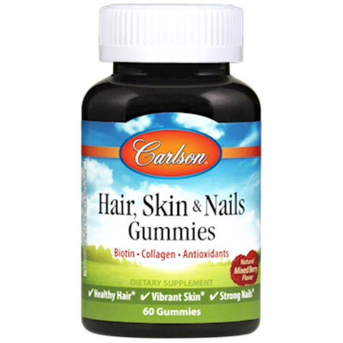 Carlson Labs , Hair, Skin and Nails 60 gummies 2 Pack - VitaHeals.com