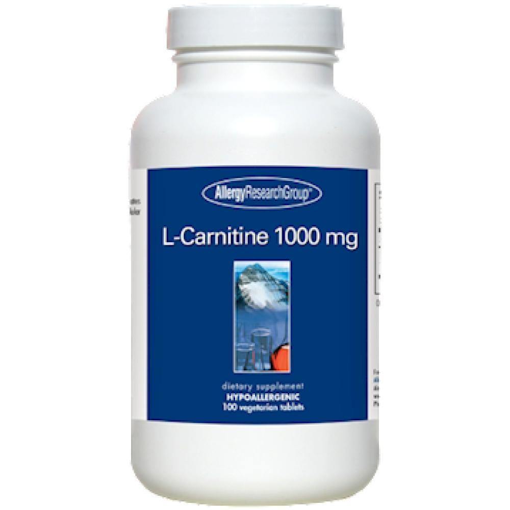 Allergy Research Group , L-Carnitine 1000 mg 100 vegTablets 2 Pack - VitaHeals.com