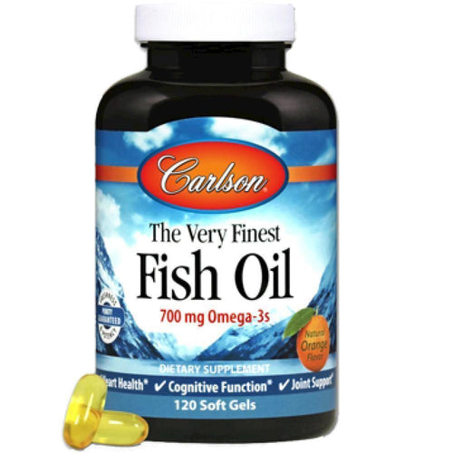 Carlson Labs , Very Finest Fish Oil, Orange 120 gels 2 Pack - VitaHeals.com