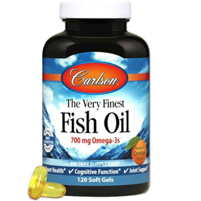 Carlson Labs , Very Finest Fish Oil, Orange 120 gels - VitaHeals.com