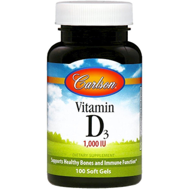 Carlson Labs , Vitamin D 1000 IU 100 gels - VitaHeals.com
