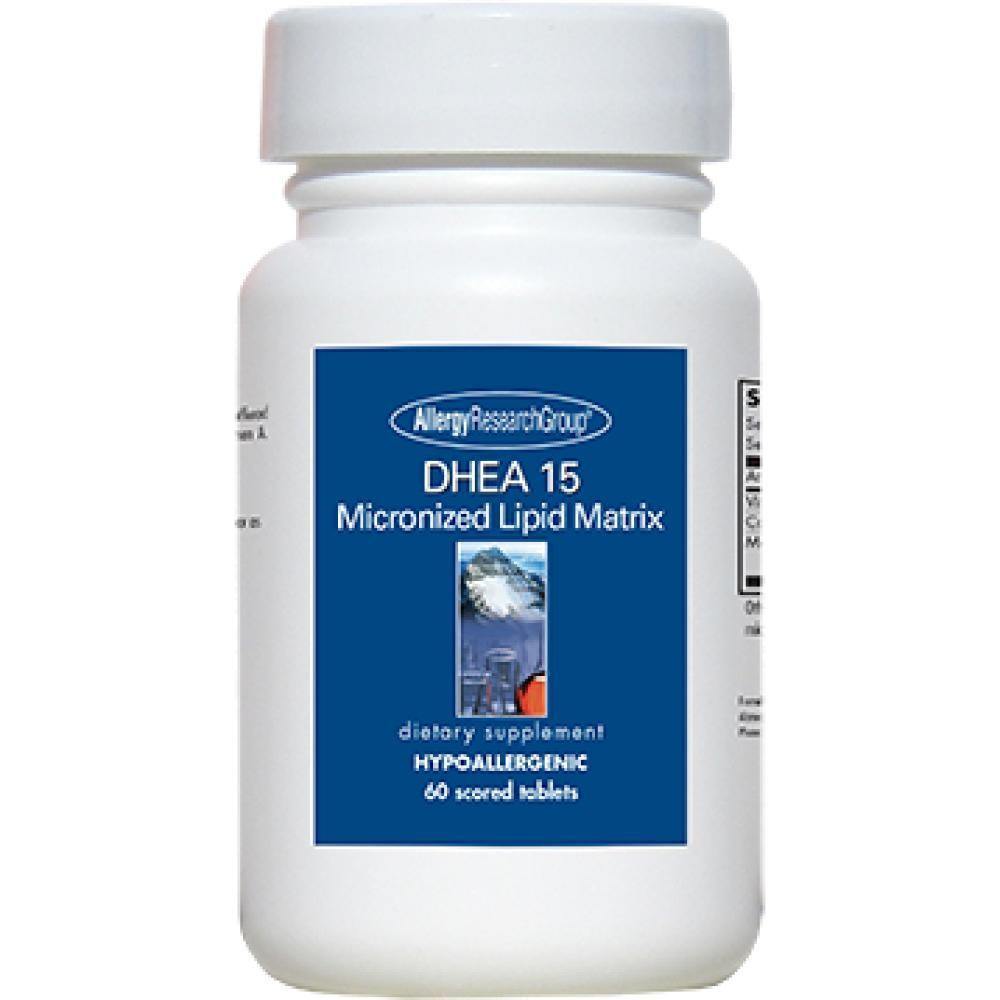 Allergy Research Group , DHEA 15 mg 60 Tablets - VitaHeals.com