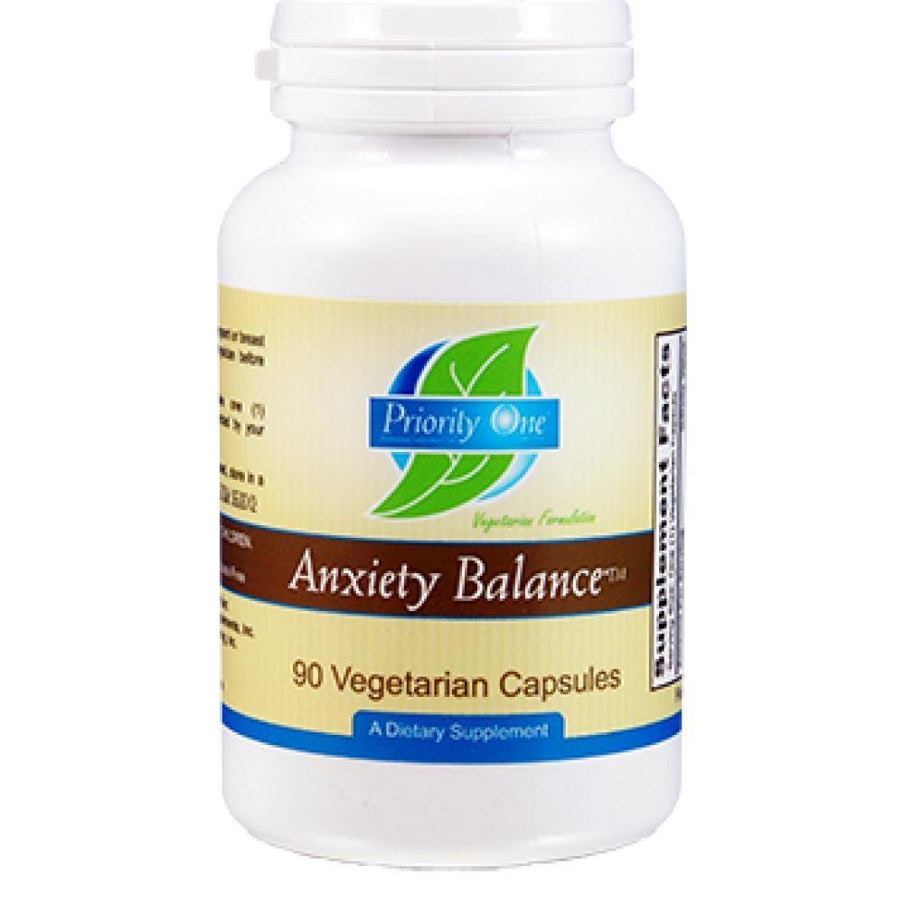 Priority One Vitamins Anxiety Balance 90 Veg Capsules - VitaHeals.com