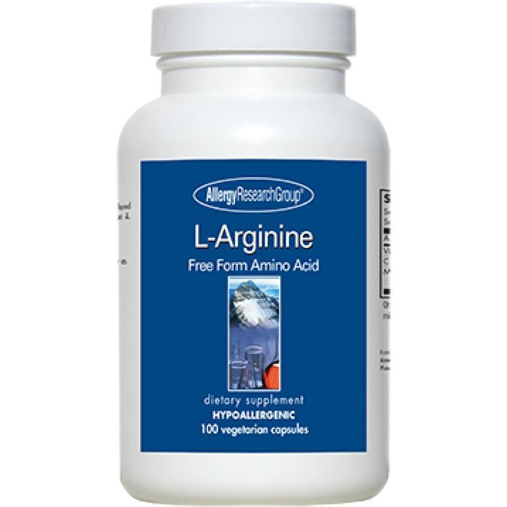 Allergy Research Group , L-Arginine 500 mg 100 Capsules 2 Pack - VitaHeals.com