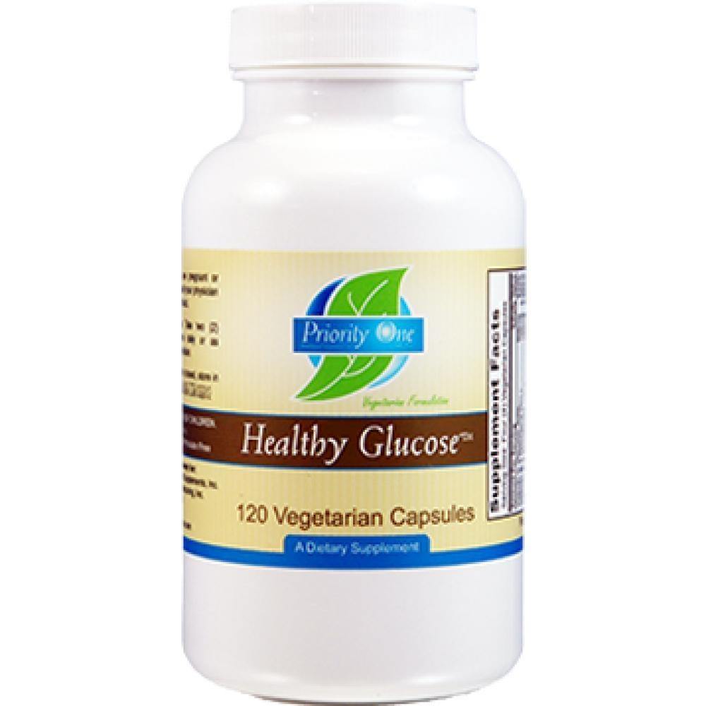 Priority One Vitamins Healthy Glucose120 Veg Capsules - VitaHeals.com