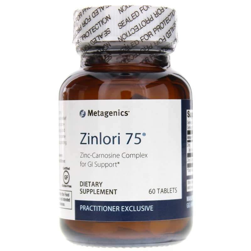 Metagenics Zinlori 75 Zinc-Carnosine Complex 60 Tablets 2 Pack - VitaHeals.com