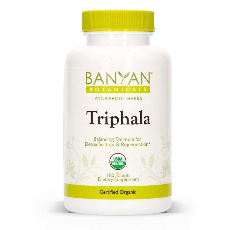 Banyan Botanicals Triphala, Organic 180 Tabs - VitaHeals.com